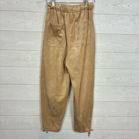 Urban Outfitters Tan Velour Joggers Size XS Cozy Comfy - Picture 7 of 11